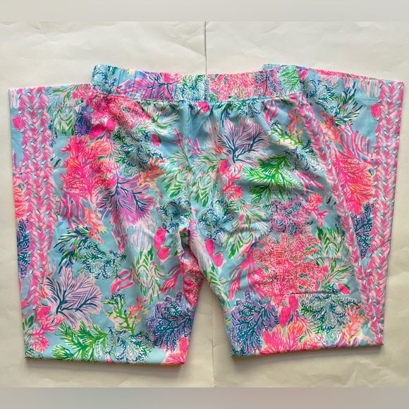 NWT Lilly Pulitzer Bal Harbour Palazzo Pants Celestial Blue Size Medium - Picture 3 of 4